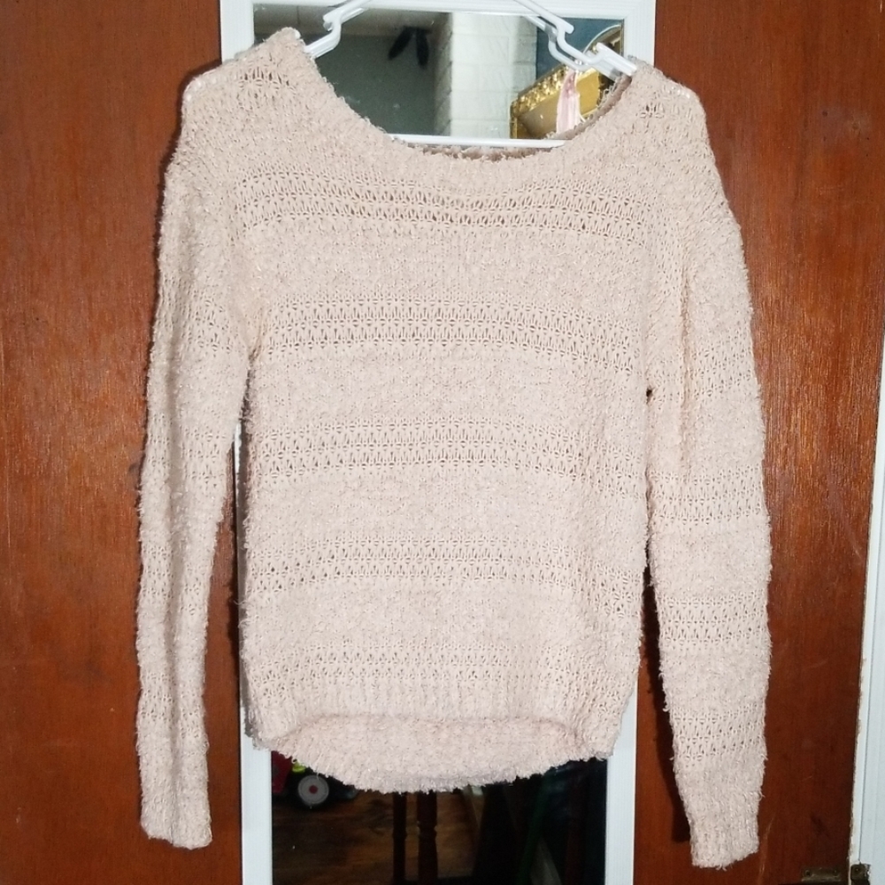 Fuzzy Pink Sweater